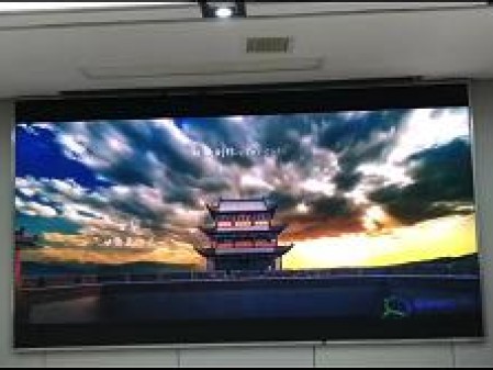荊門理工大馬房山校區(qū)P 1.8安裝調(diào)試完畢  尺寸：3.84x2.08   像素點(diǎn)：2064x1118