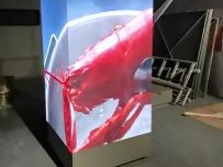 襄陽(yáng)東西湖P2.0安裝完畢   尺寸：0.96x1.6x3   像素點(diǎn)：1440x800