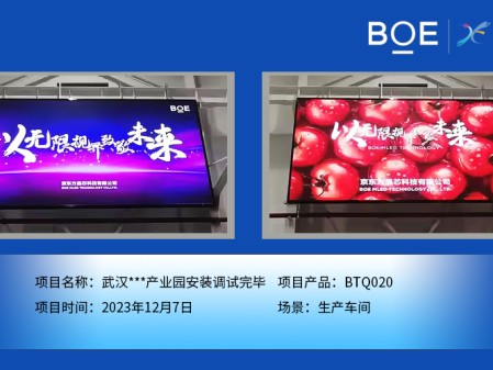 孝感武漢**產(chǎn)業(yè)園生產(chǎn)車間BTQ020安裝調(diào)試完畢