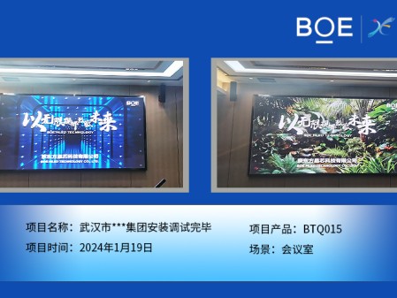 孝感武漢市**集團會議室BTQ015安裝調試完畢