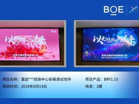 孝感葛店***招商中心安裝調試完畢