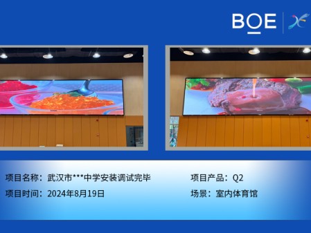 孝感武漢市***中學安裝調試完畢