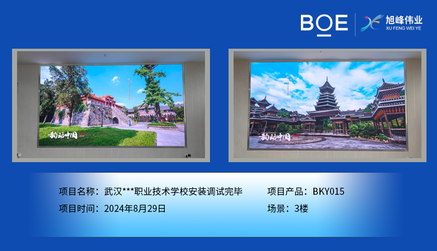孝感武漢***職業(yè)技術(shù)學(xué)校安裝調(diào)試完畢