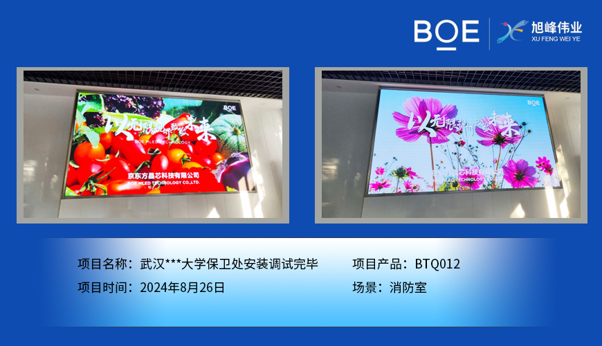襄陽武漢***大學(xué)保衛(wèi)處安裝調(diào)試完畢
